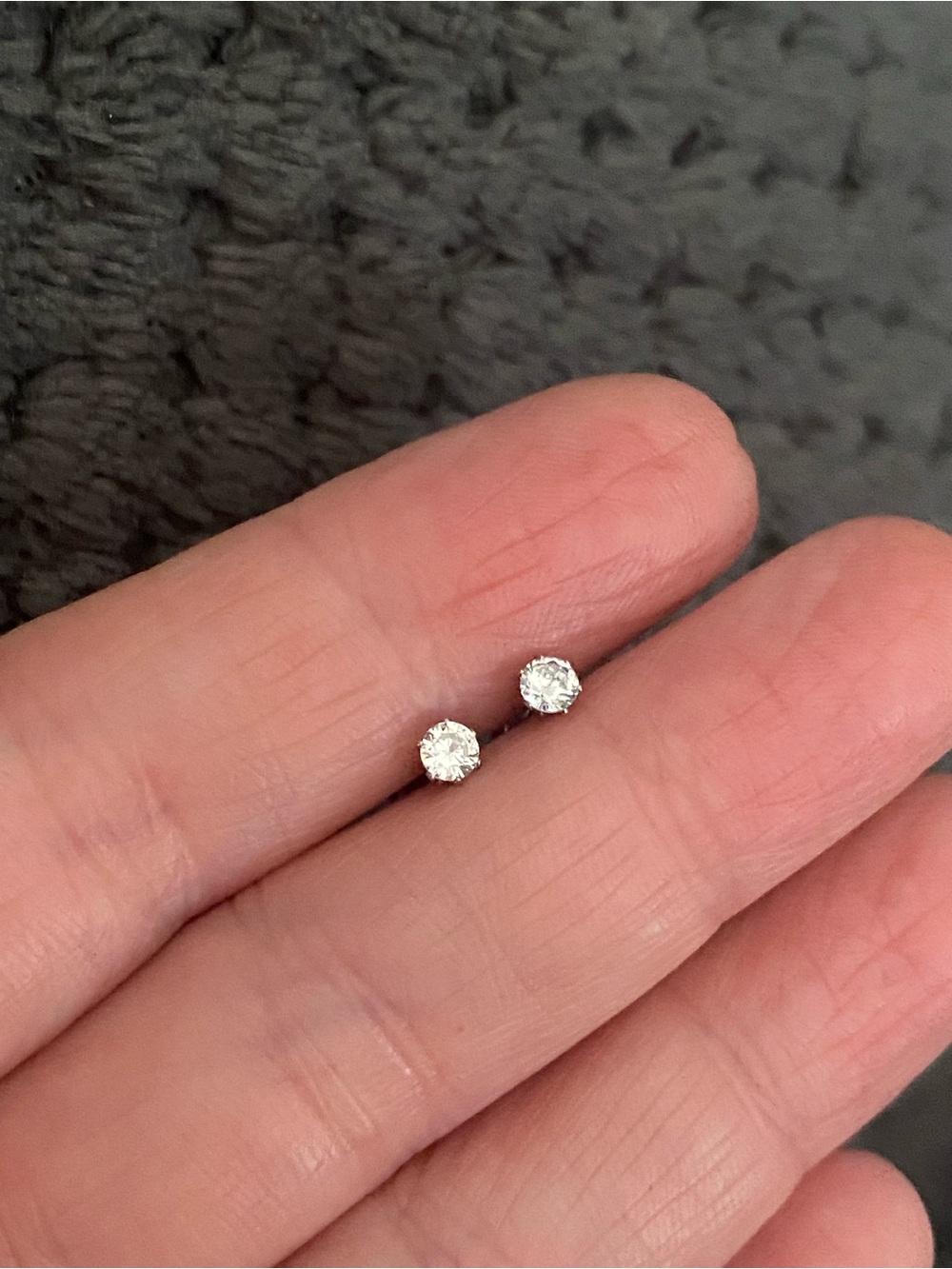 Classic Clear Crystal Stud Earrings - Minimalist Women's Jewelry